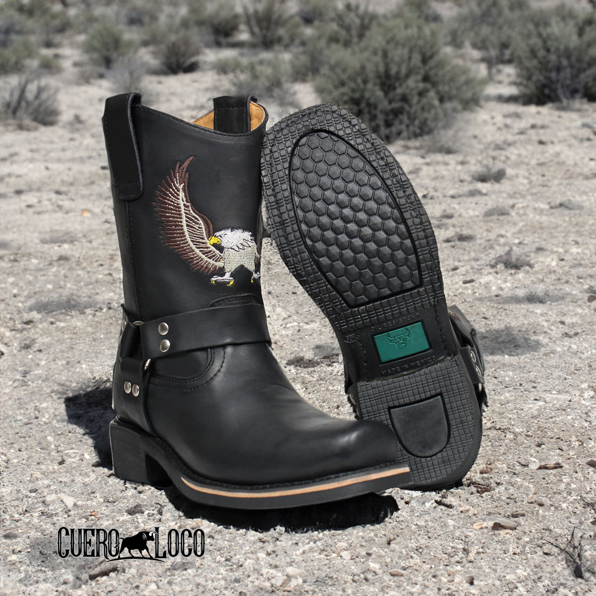 Men's Moka Genuine Leather Hand tooled Western Cowboy Boots Square Toe –  Cuero Loco