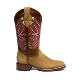 Women's Genuine Leather Western Cowgirl Boots Rodeo Square Toe Botas Vaqueras