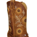 Sunflower Genuine Leather Western Cowgirl Boots Snip Toe Girasol Botas Vaqueras