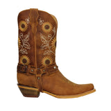 Sunflower Genuine Leather Western Cowgirl Boots Snip Toe Girasol Botas Vaqueras