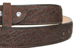 100% Genuine Brown Bull Neck Cowboy Belt Western Style Belt Texas Cowboy Western Belt