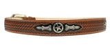 100% Leather Dark Honey Cowboy Cowgirl Belt Hand Tooled Western Style Belt Cinto Vaquero